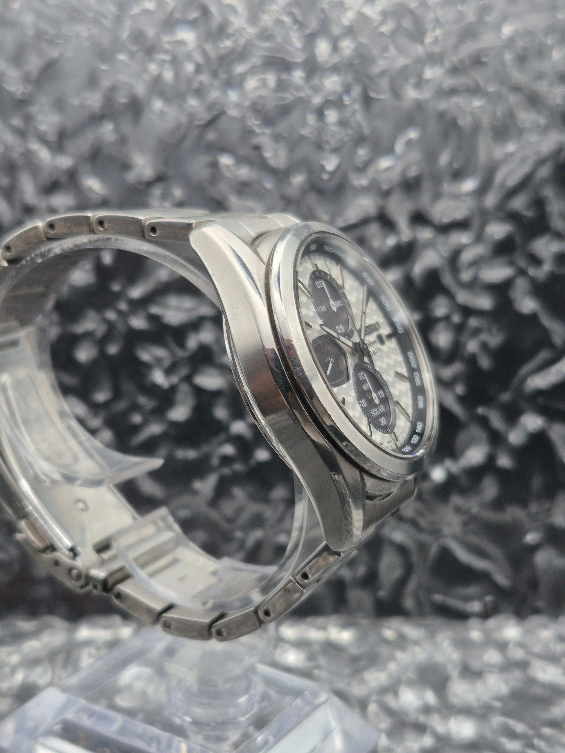 Seiko Solar Chronograph Ref. SSC769P1 - V176-0BH0 Macchina Sportiva White Dial