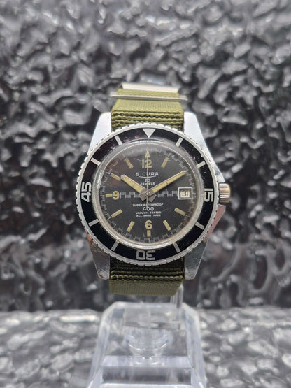 Sicura By Breitling 400 Vacuum Diver Vintage Manual