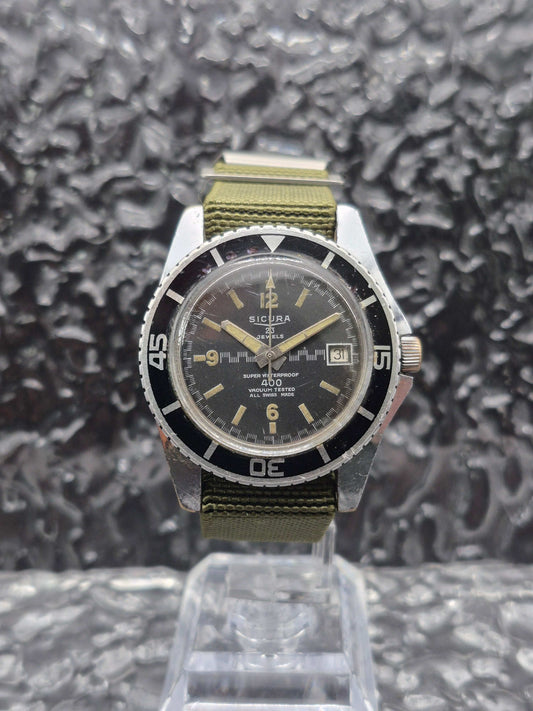 Sicura By Breitling 400 Vacuum Diver Vintage Manual
