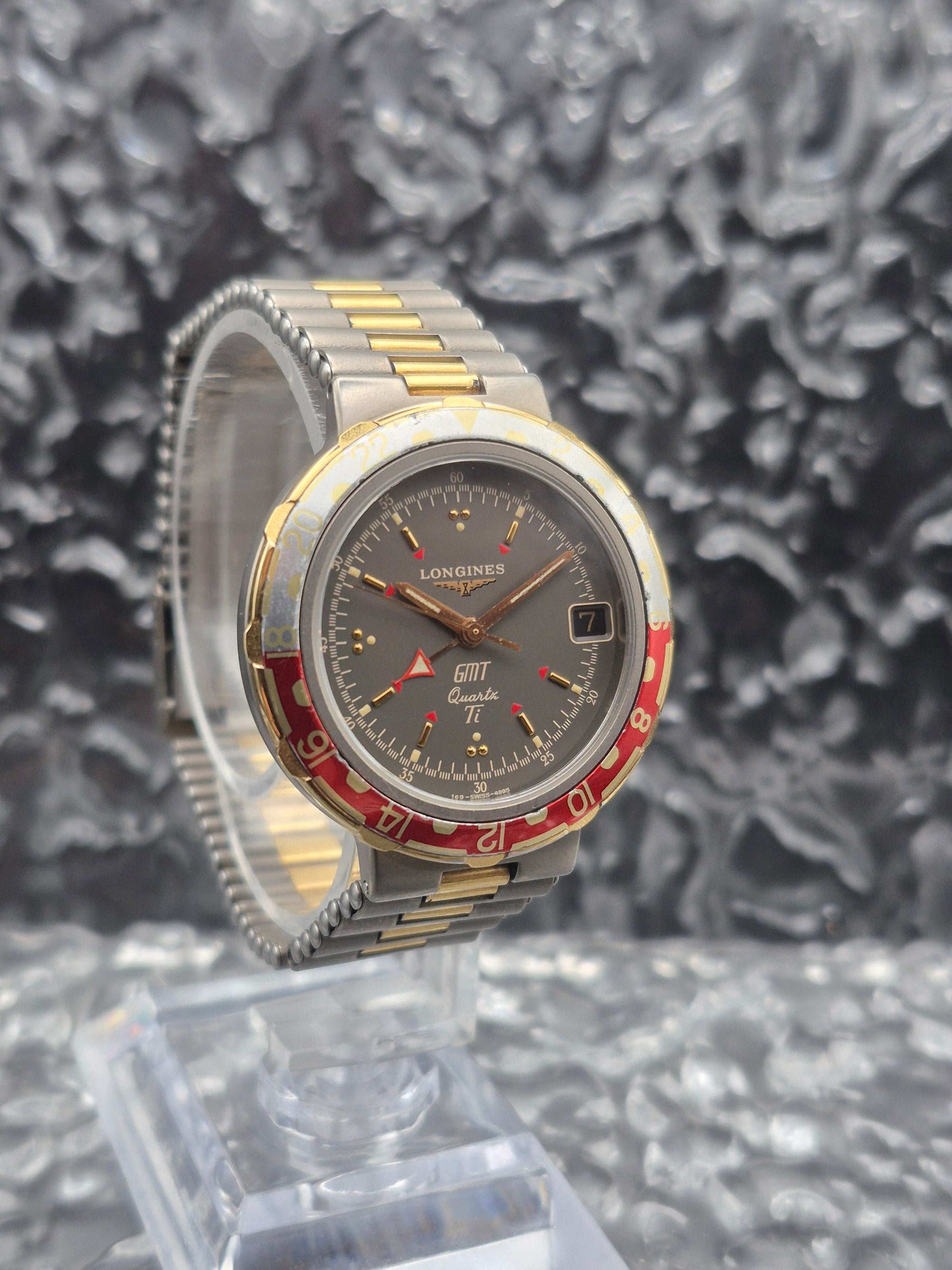 Longines Conquest Titanium GMT Quartz Vintage Two Tone