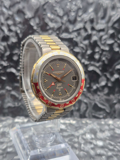 Longines Conquest Titanium GMT Quartz Vintage Two Tone