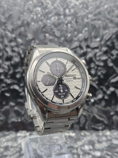 Seiko Solar Chronograph Ref. SSC769P1 - V176-0BH0 Macchina Sportiva White Dial