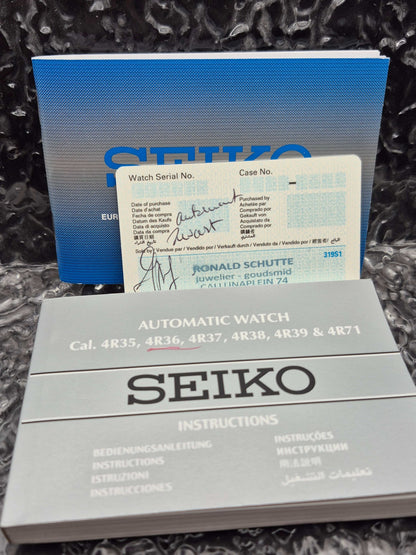 Seiko 5 Sports Ref. SRPD65K1 - 4R36-07G0 Black Case Automatic - Red Robin Watches