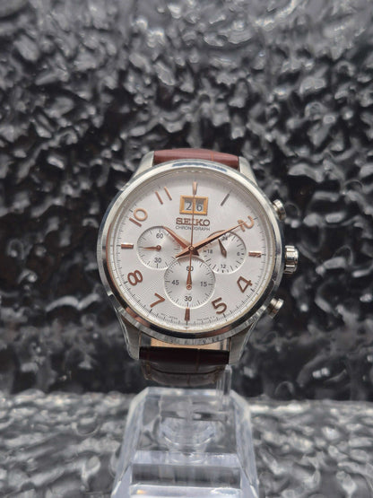 Seiko Quartz Chronograph Ref. SPC087 - 7T04-0AE0 Big Date - Red Robin Watches