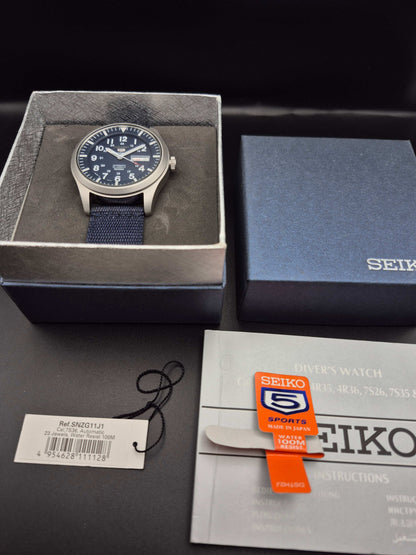 Seiko 5 Sports Ref. 7S36-03J0 SNZG11J1 Automatic Military Watch
