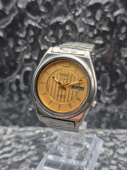 Seiko 5 Ref. 7009-876J Automatic Arabic Gold Dial