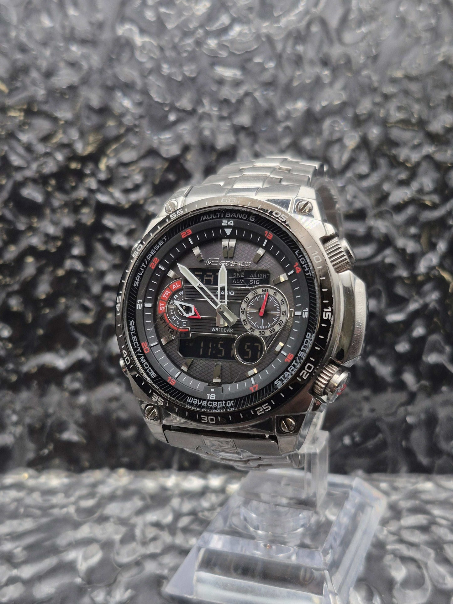 Casio Edifice Tough Solar Ref. ECW-M300E Ana-Digi Wave Ceptor - Red Robin Watches