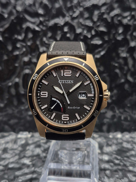 Citizen Eco-Drive Reserve Dial Ref. AW7033-16H Gold Tone Solar - Red Robin Watches