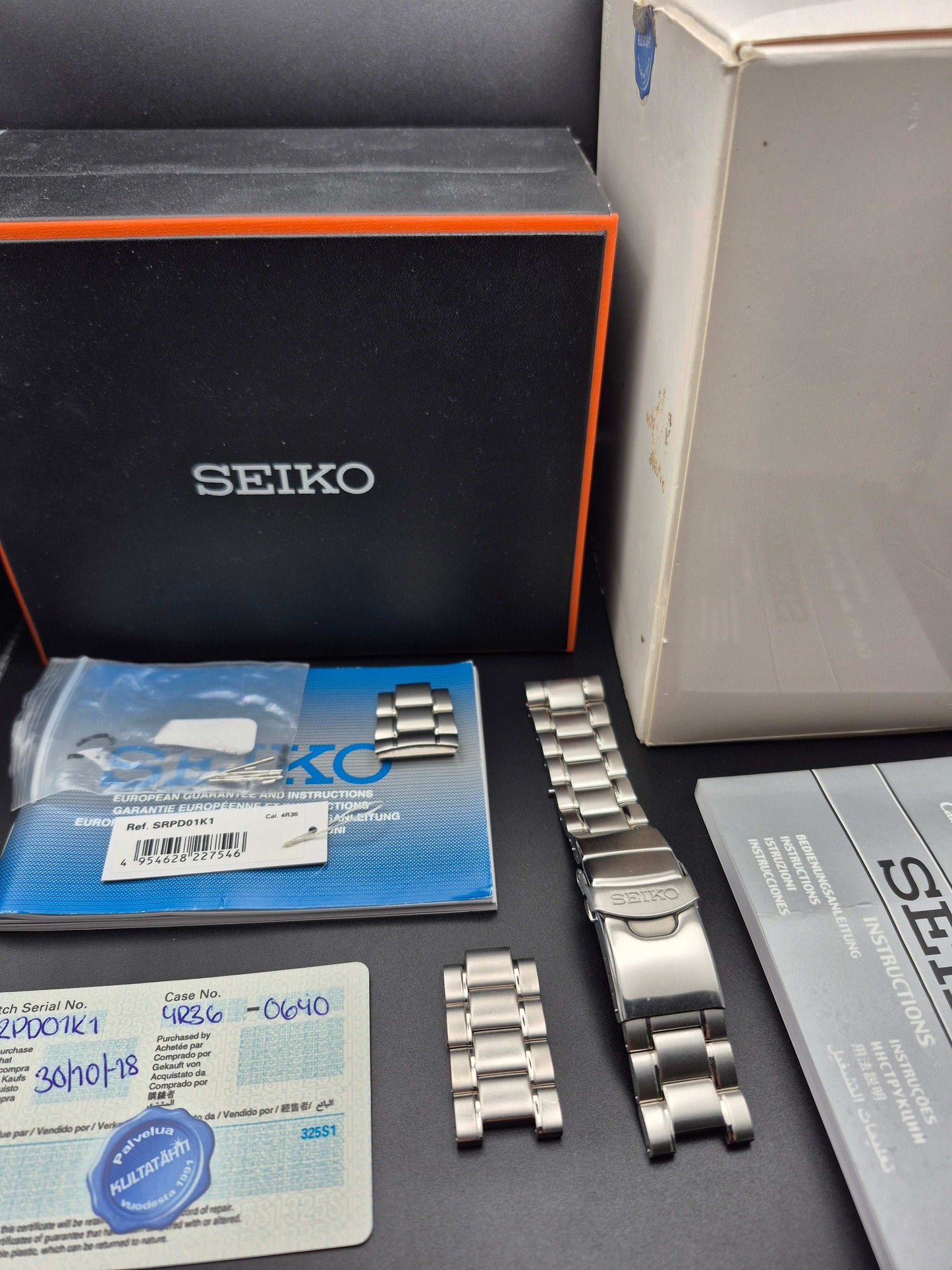 Seiko Turtle 'Dawn Grey' Ref. SRPD01K1 - 4R36-06Y0 - Full Set - Red Robin Watches