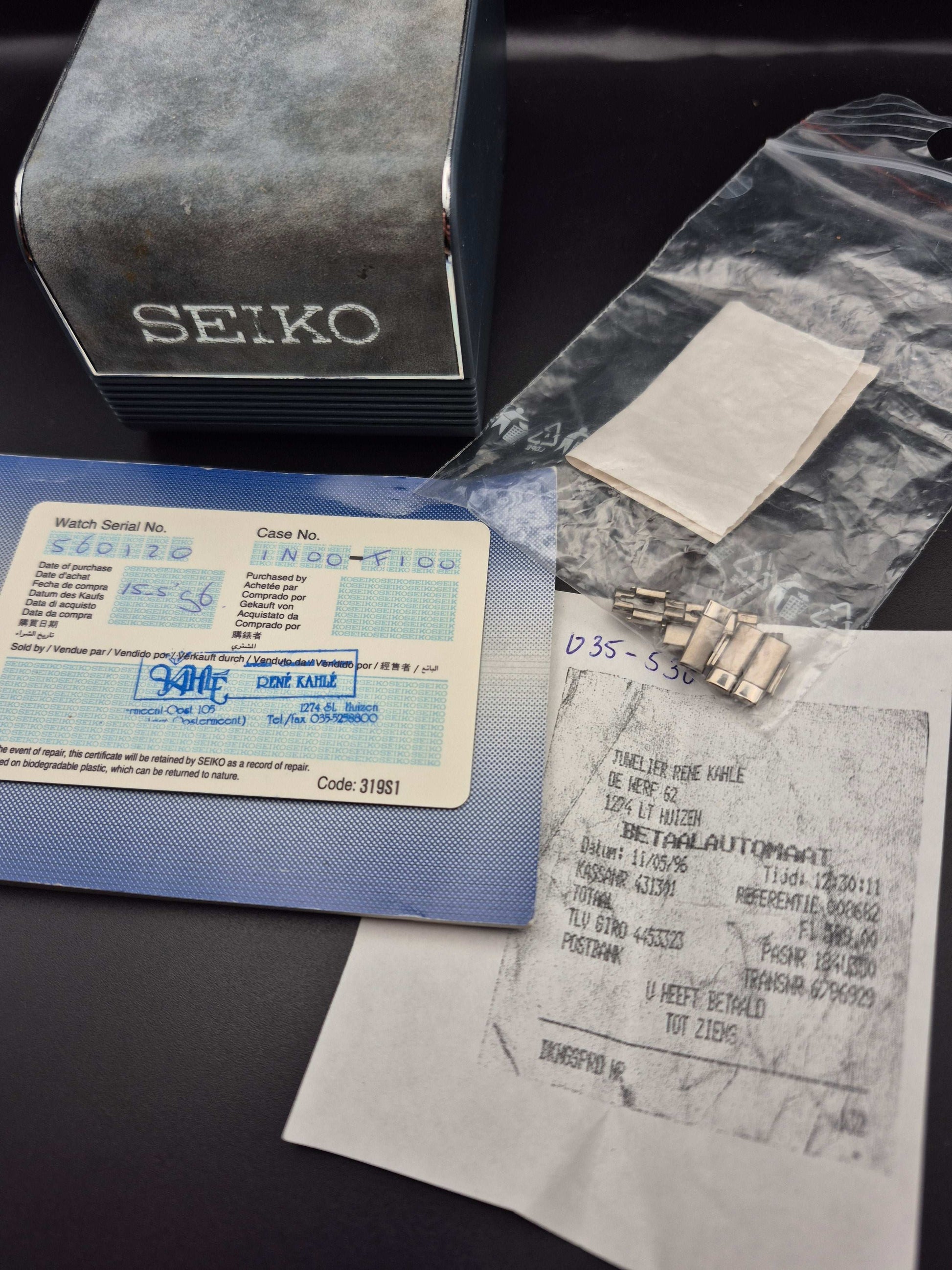 Seiko Rivoli Half Moon Ref. 1N00-F100 Full Set Titanium May 1996