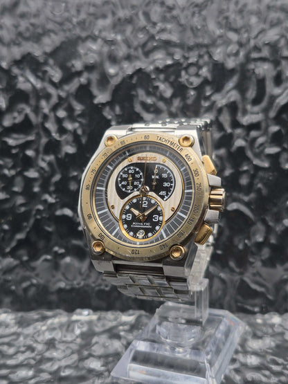 Seiko Kinetic Chronograph Ref. SNL054 - 7L22-0AV0 Two Tone