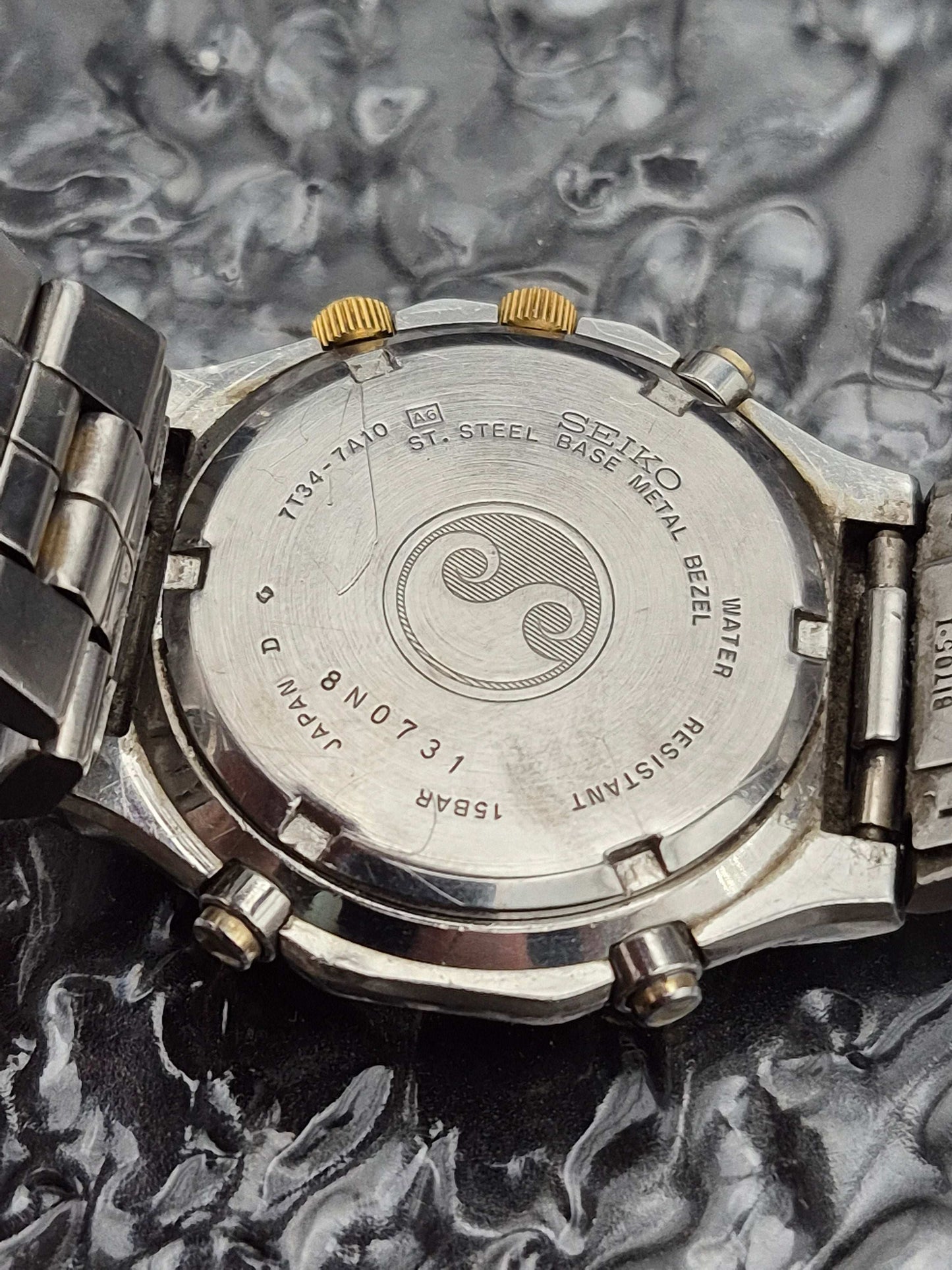 Seiko Royal Oak Ref. 7T34-7A10 Quartz Chronograph Two Tone - Red Robin Watches