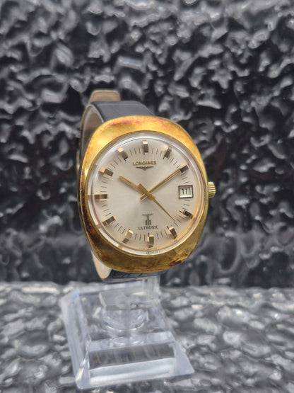 Longines Ultronic Ref. 8617-1 Gold Tone Cal. 6312 Date Sunburst With Papers - Red Robin Watches