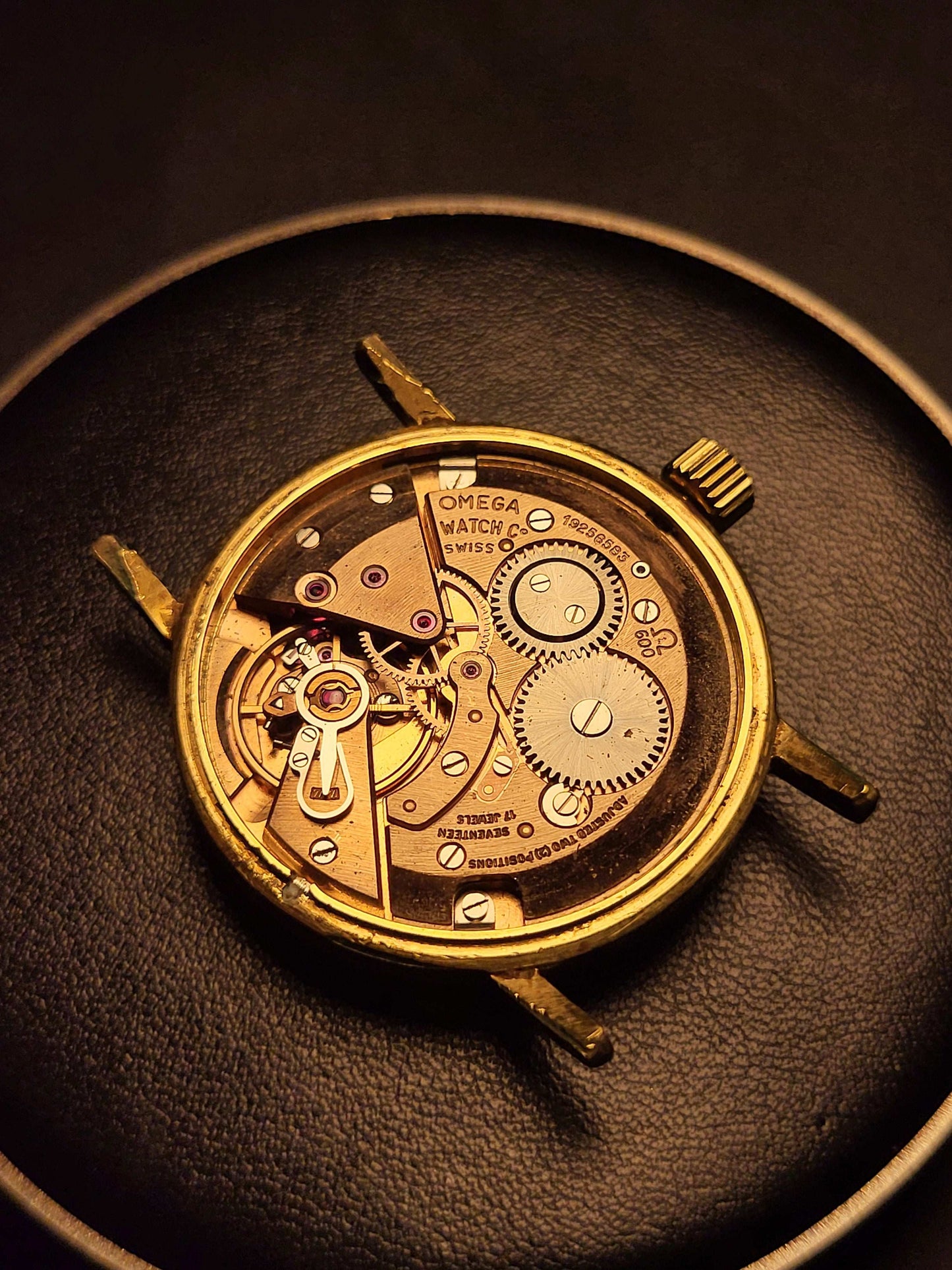 Omega - Ref. 131.004 - Cal. 600 - Manual - Zilveren Wijzerplaat - Goudkleurig - Red Robin Watches