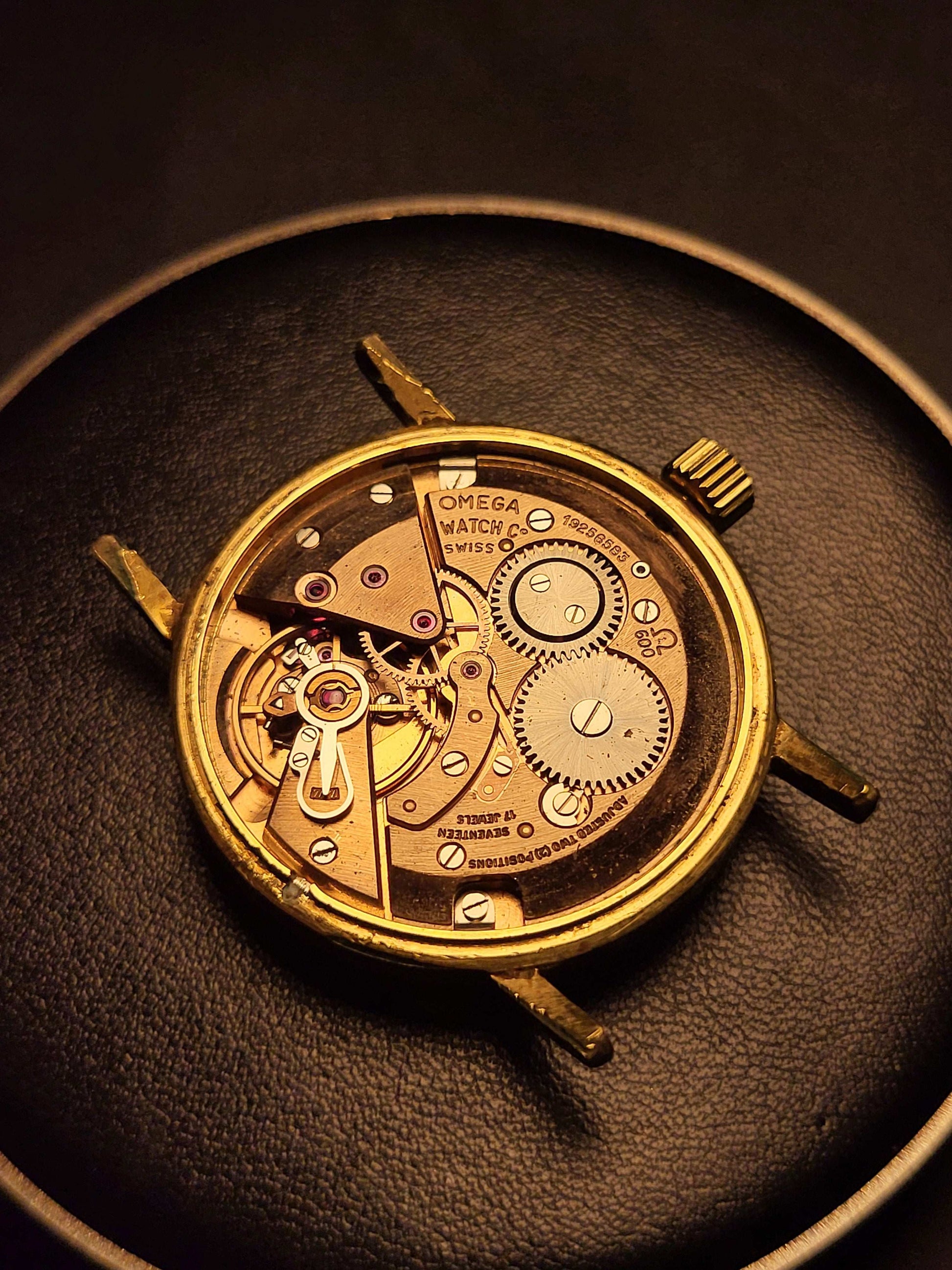 Omega - Ref. 131.004 - Cal. 600 - Manual - Zilveren Wijzerplaat - Goudkleurig - Red Robin Watches