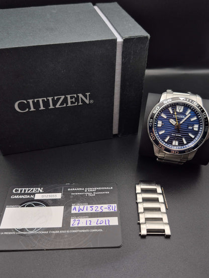 Citizen Eco-Drive Ref. AW1525-81L Blue Dial Boxed Men's Solar