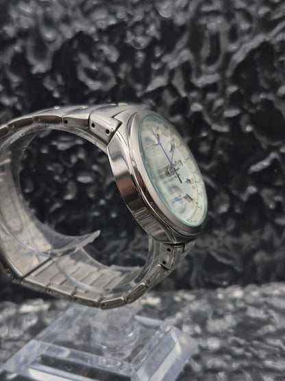 Seiko Quartz Chronograph Ref. 7T62-0ES0 White Dial - Red Robin Watches