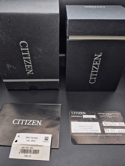 Citizen Eco-Drive Blue Dial Ref. AW1750-85L Full Set - Red Robin Watches