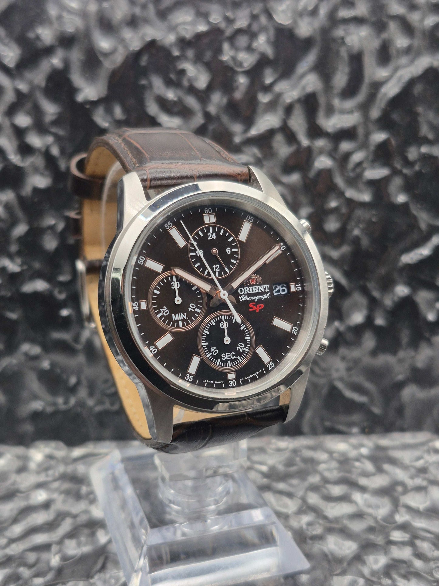 Orient SP Sports Chronograph Ref. KU00-C0-A Brown Dial Quartz FKU00005T0 - Red Robin Watches