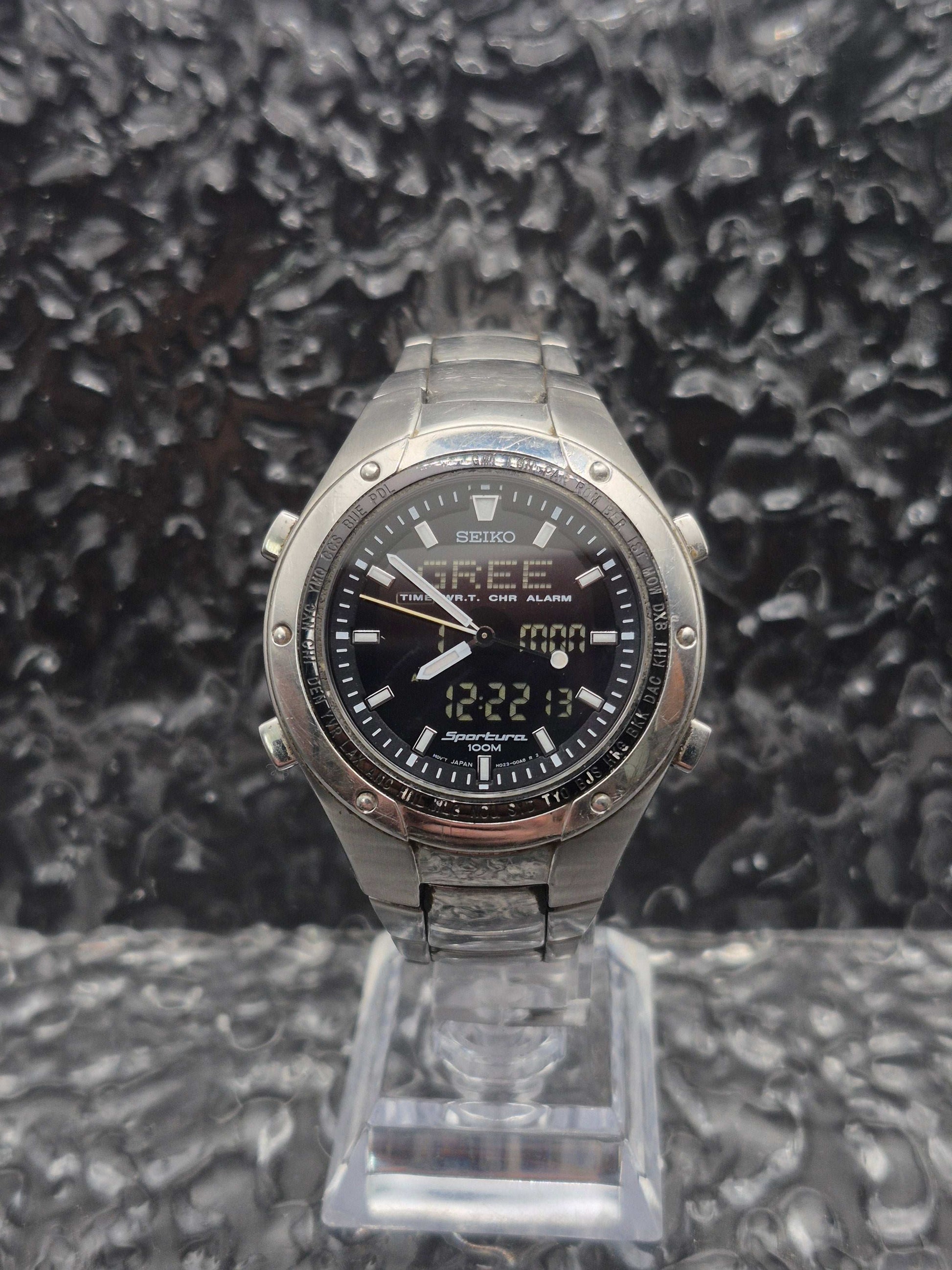 Seiko Sportura Ana-Digi Ref. H023-00A0 Multifunctional Quartz