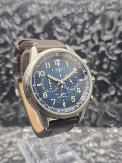 Citizen Eco-Drive Chronograph Ref. B620-S117356 Solar Chronograph Blue Dial