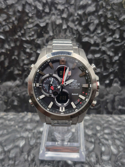 Casio Edifice Tough Solar Ref. ECB-500 Ana-Digi Bluetooth Men's - Red Robin Watches