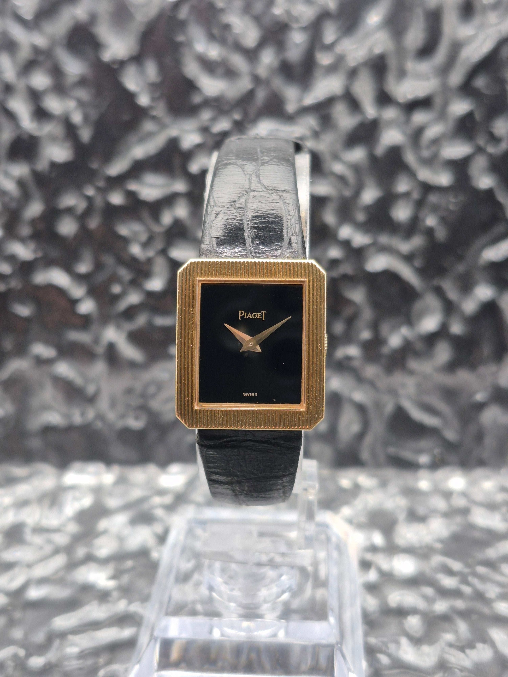 Piaget Protocole Onyx Black Dial Ref. 4154 Solid Gold - Original Buckle