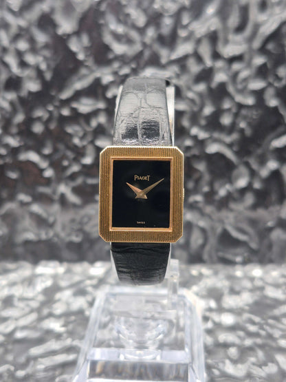 Piaget Protocole Onyx Black Dial Ref. 4154 Solid Gold - Original Buckle