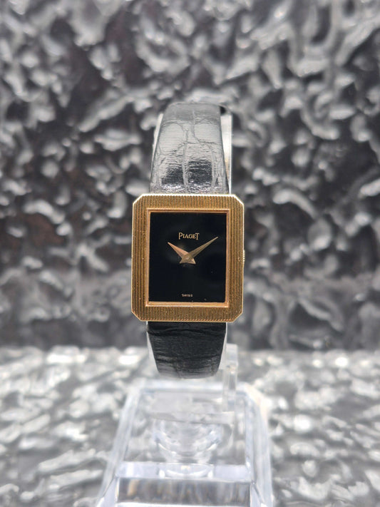 Piaget Protocole Onyx Black Dial Ref. 4154 Solid Gold - Original Buckle