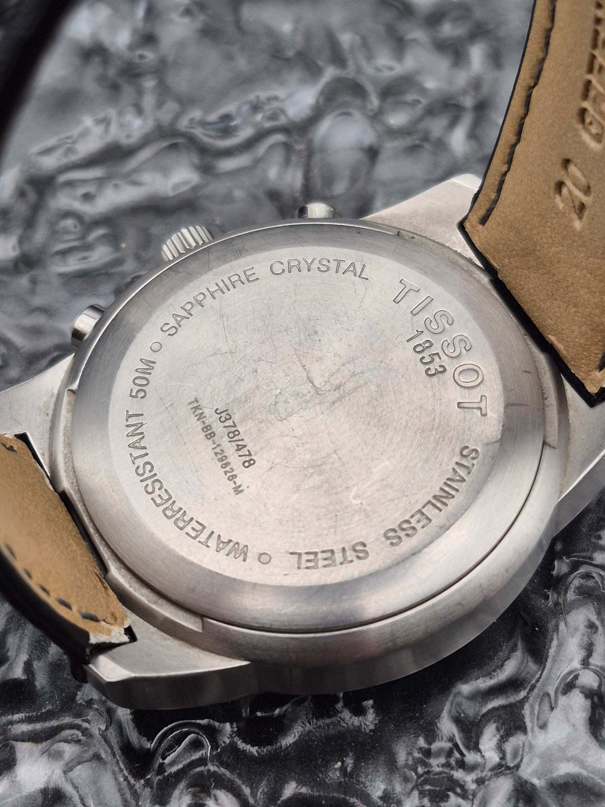 Tissot 1853 PR50 Quartz Chronograph Ref. J378/478 Black Dial - Red Robin Watches