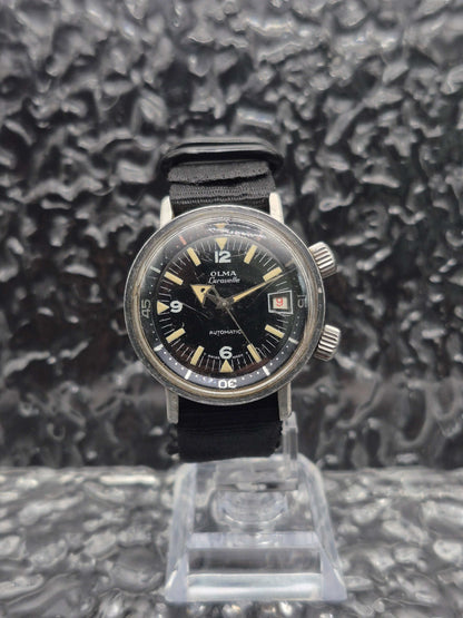Olma Caravelle Super Compressor Ref. 0748/3 1960s Automatic Diver - Red Robin Watches