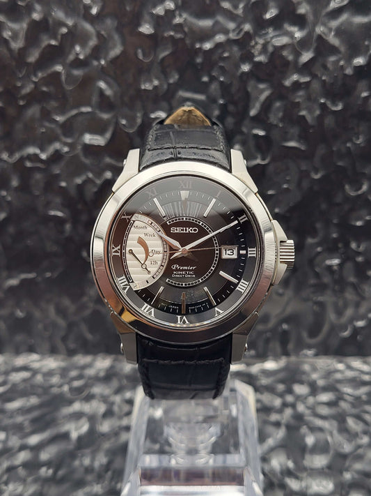 Seiko Premier Kinetic - Ref. 5D22-0AA0 - Direct Drive - Full Set - Red Robin Watches