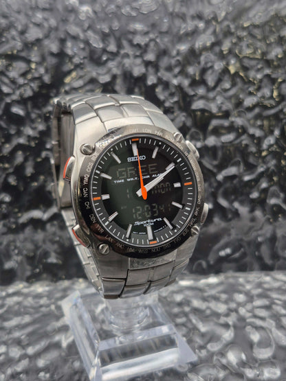 Seiko Sportura Ana-Digi Ref. H023-00C0 Multifunctional Quartz Boxed - Red Robin Watches