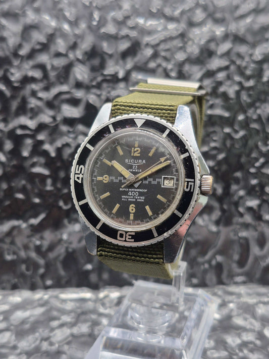 Sicura By Breitling 400 Vacuum Diver Vintage Manual