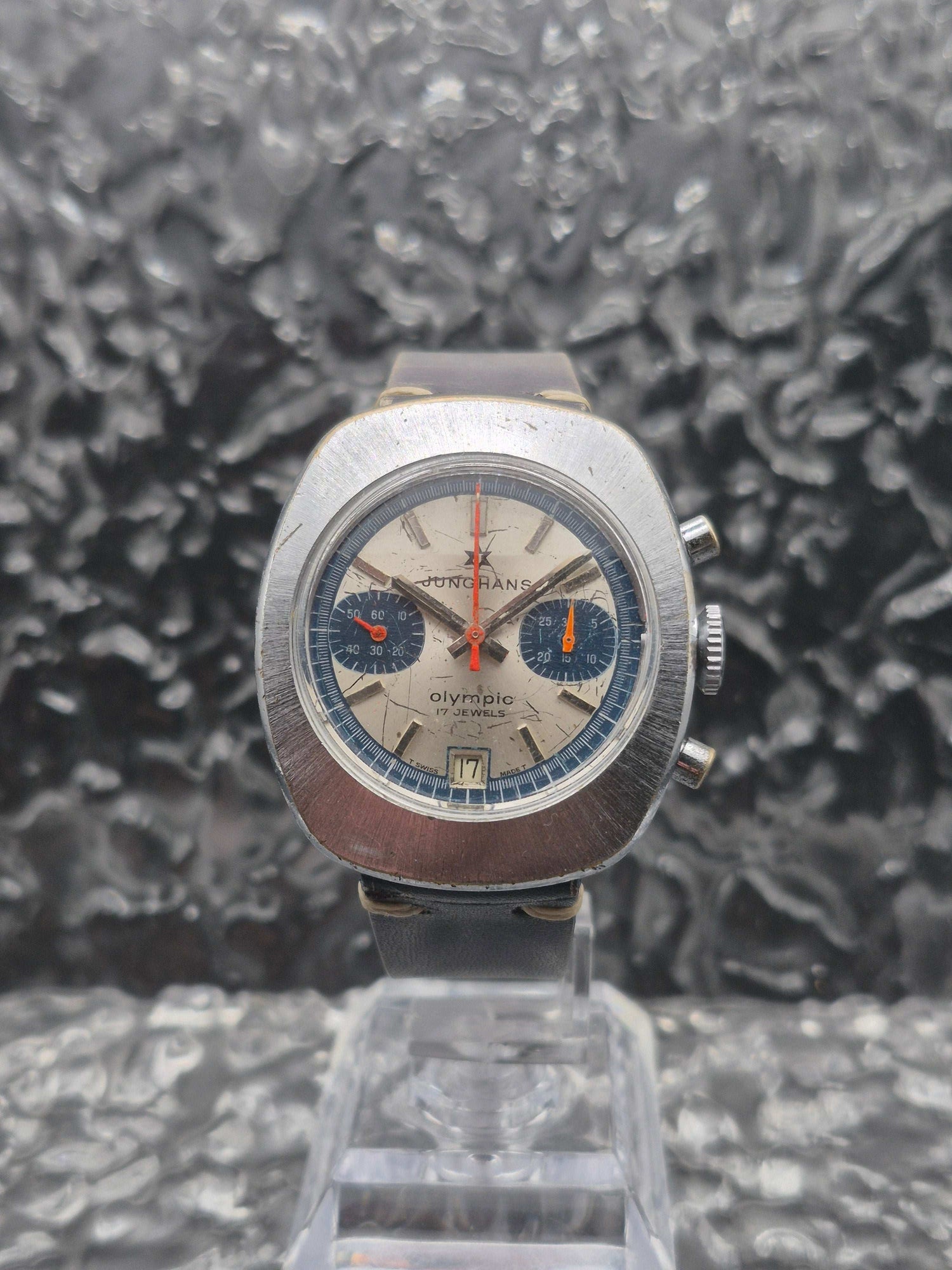 Junghans Olympic Blue Panda Cal. 688.10 - Red Robin Watches