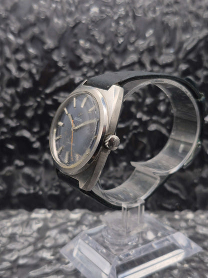 Enicar Sherpa 600 Ref. 160-34-02 Vintage Blue Dial Manual Wound - Red Robin Watches