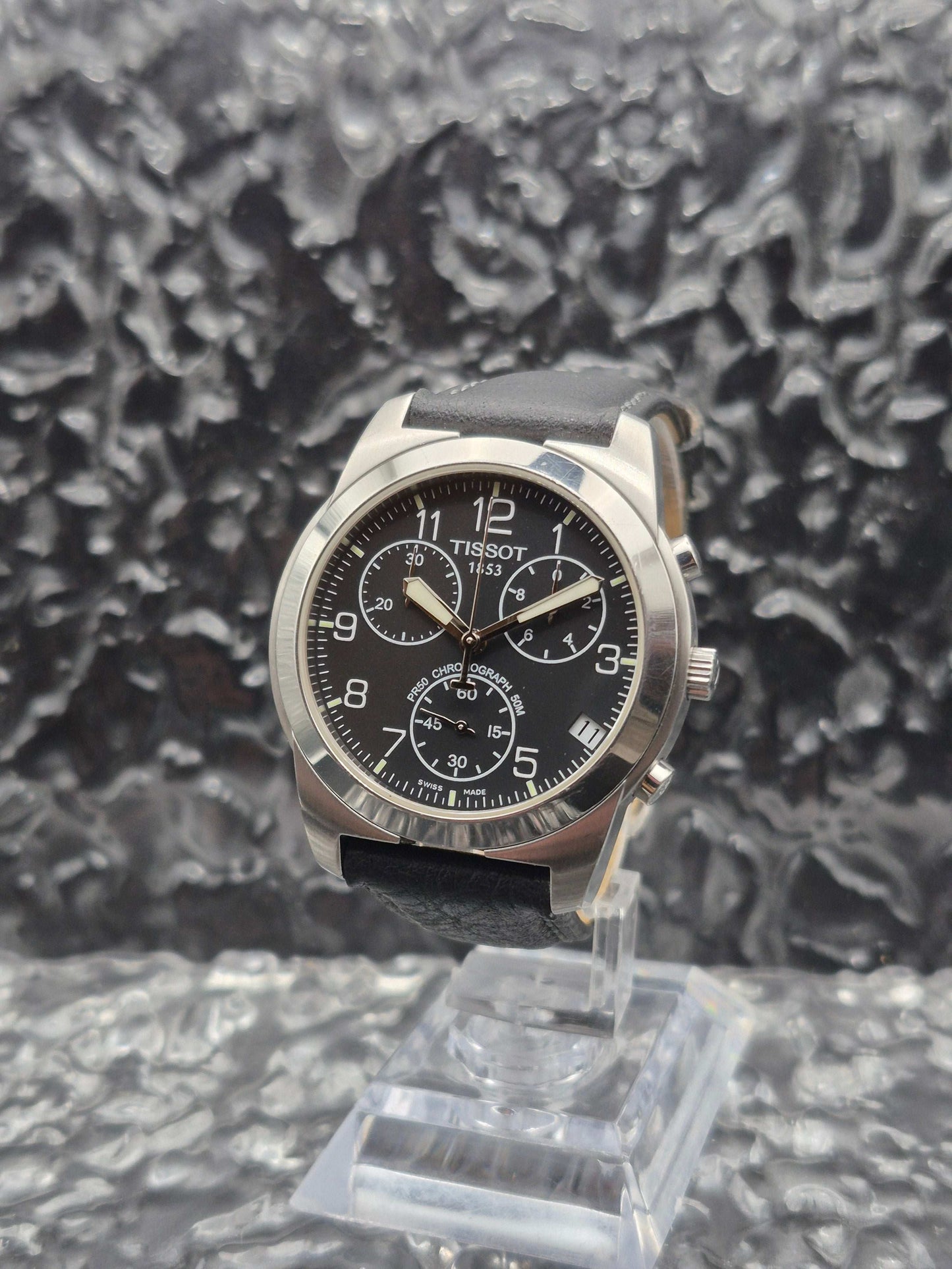 Tissot 1853 PR50 Quartz Chronograph Ref. J378/478 Black Dial - Red Robin Watches