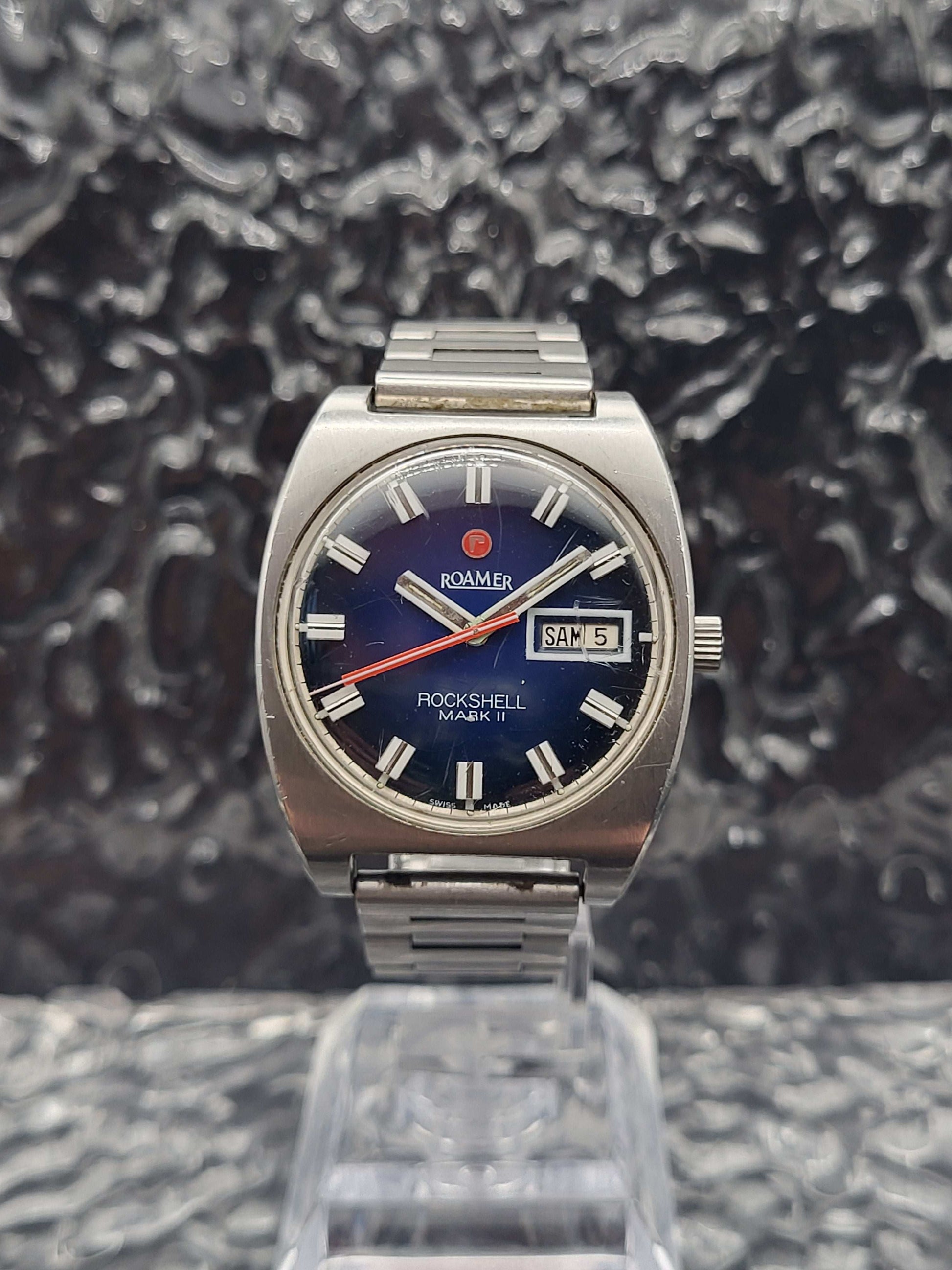 Roamer Rockshell Mark II - Mark 2 - Day Date - Blue