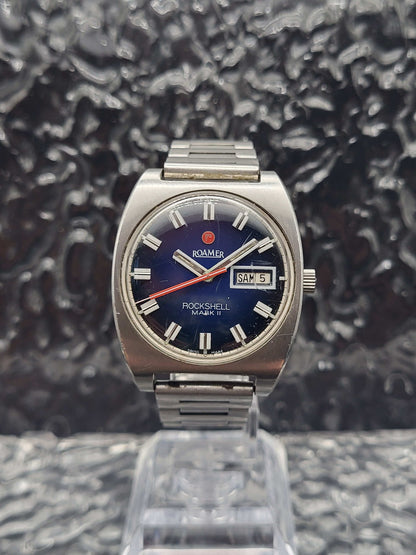 Roamer Rockshell Mark II - Mark 2 - Day Date - Blue
