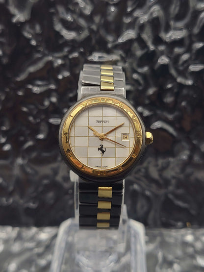 Ferrari By Cartier - Quartz - Two Tone - Ladies - Date - Red Robin Watches