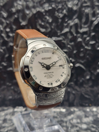 Seiko Premier Kinetic Auto Relay - Ref. 5J22-0D60 - Sapphire - Red Robin Watches