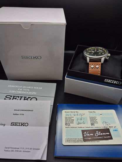 Seiko Prospex Sky Solar Chronograph Ref. SSC421P1 - V176-0AG0 Full Set - Red Robin Watches