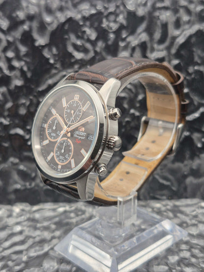 Orient SP Sports Chronograph Ref. KU00-C0-A Brown Dial Quartz FKU00005T0 - Red Robin Watches