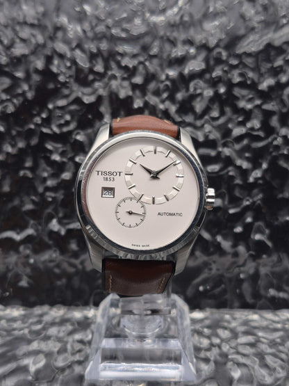 Tissot Couturier Small Seconds Ref. T0354281603100 Automatic + Metal Bracelet - Red Robin Watches