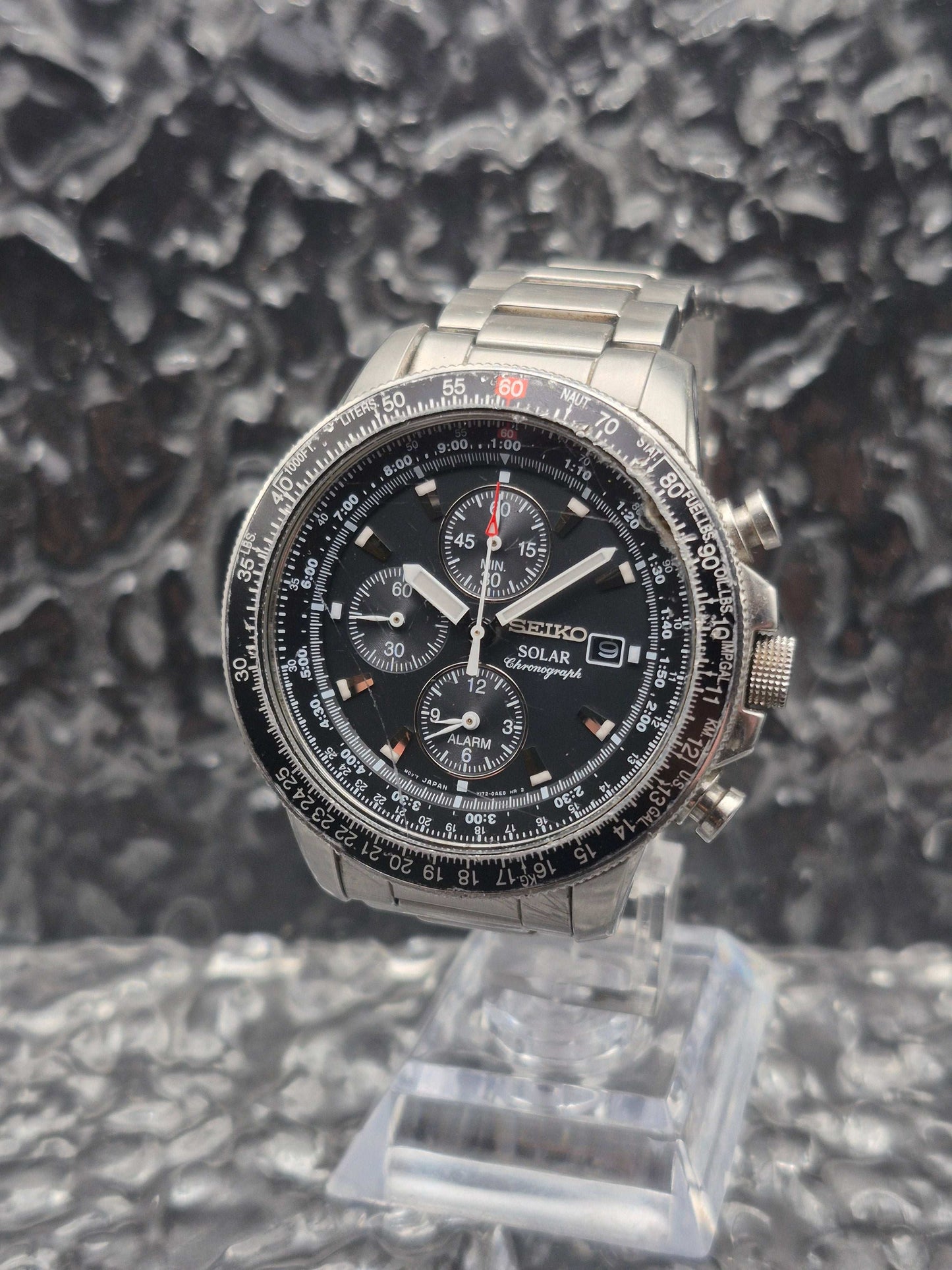 Seiko Solar Flightmaster Ref. V172-0AC0 - SSC007 Chronograph - Red Robin Watches