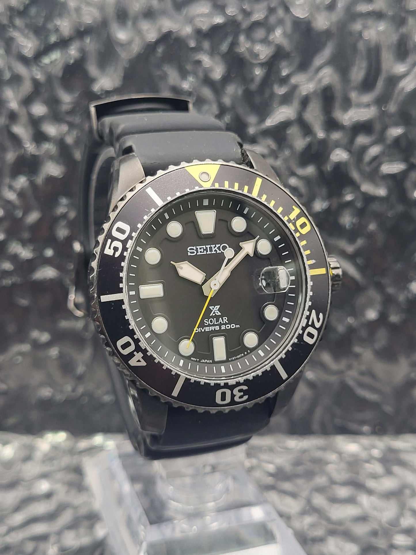 Seiko Solar Diver - Ref. SNE441P1 - V157-0BT0 - Yellow Version