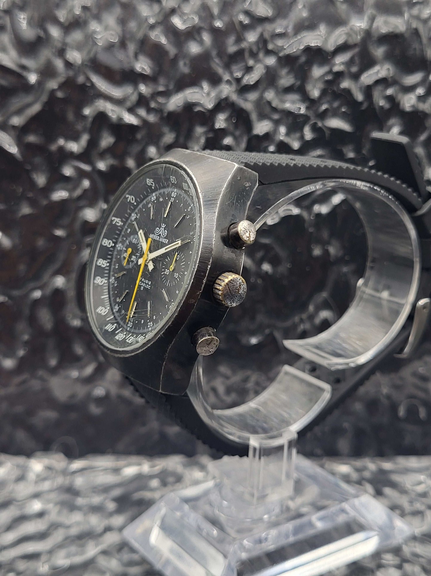 Meister Anker Chronograph - Cal. Valjoux 7733 - Black PVD Case