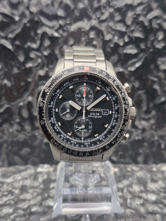 Seiko Solar Flightmaster Ref. V172-0AC0 - SSC007 Chronograph - Red Robin Watches