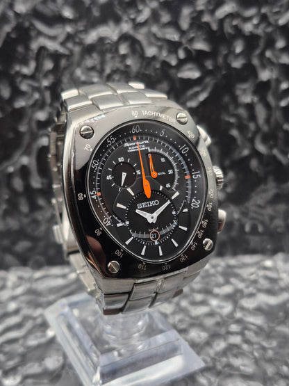 Seiko Kinetic Chronograph Ref. SNL015P1 - 7L22-0AD0 - Extra Original Strap! - Red Robin Watches