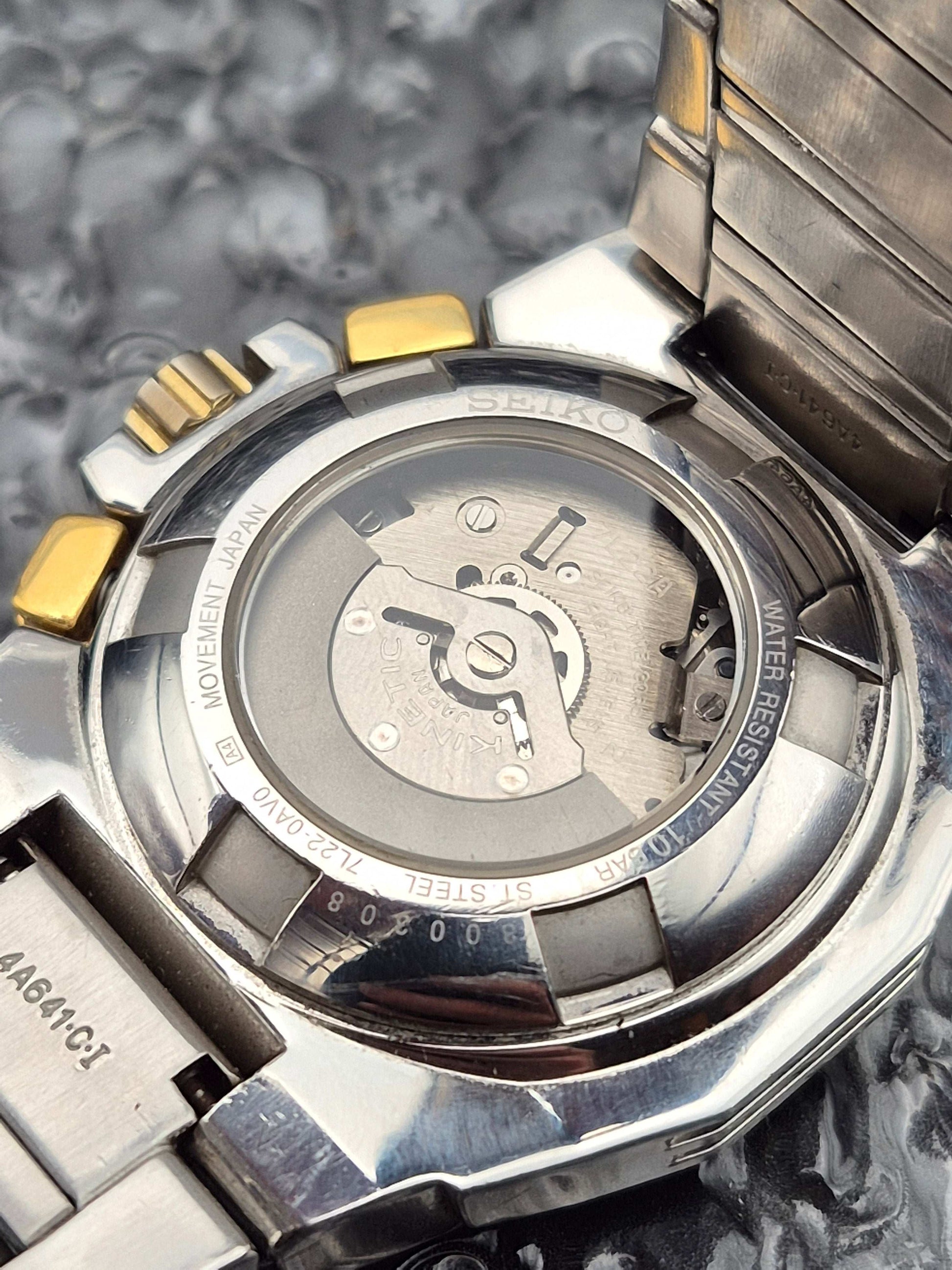 Seiko Kinetic Chronograph Ref. SNL054 - 7L22-0AV0 Two Tone